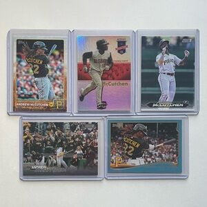 Lot of 5 Andrew McCutchen Pittsburgh Pirates MLB Baseball Cards